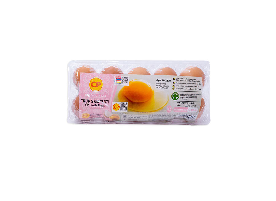 Trứng gà CP loại 2 – Khay 10 trứng
